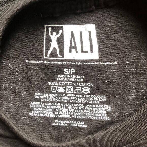 Muhammad Ali The Greatest Of All Time Black T-Shirt Crew Neck Short Sleeve Small - Picture 7 of 8